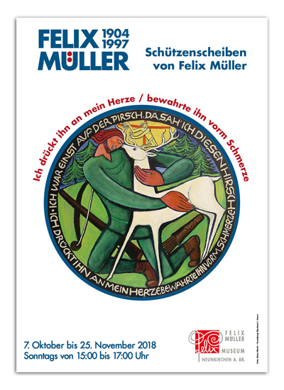 Plakat Sonderausstellung Schützenscheiben von Felix Müller